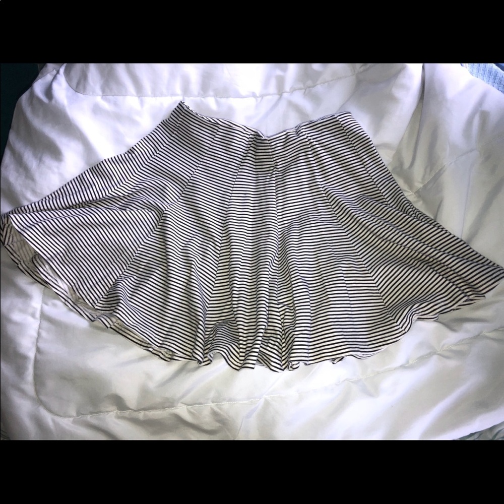Striped High-Waisted Skirt